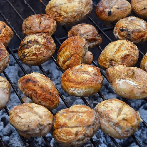 Grilled Portobello Mushroom Stakes